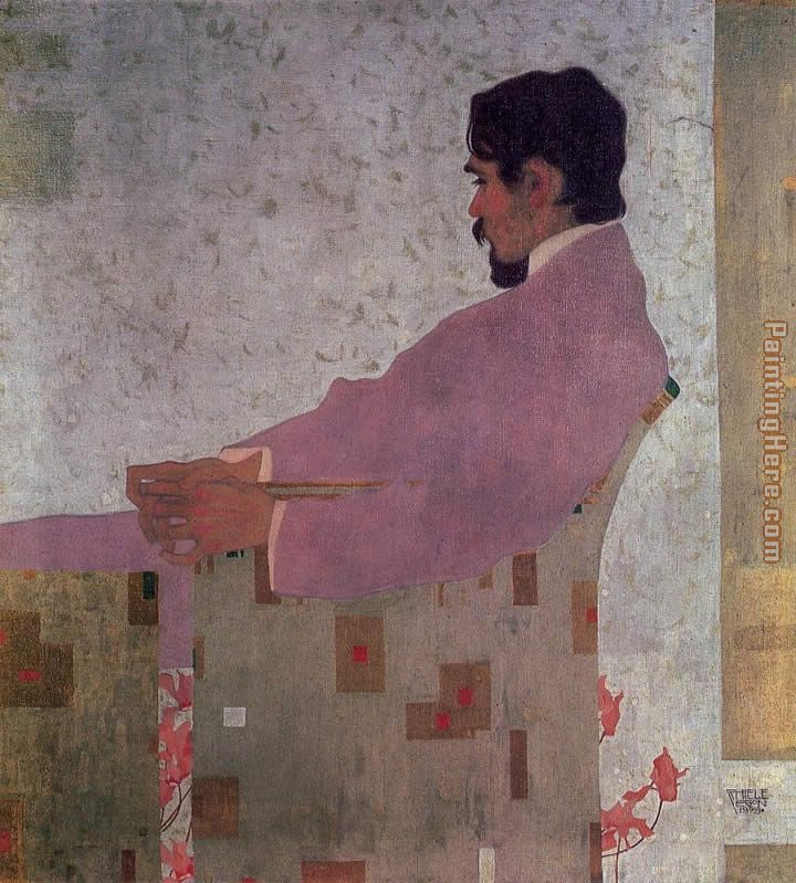 Portrait of the Painter Anton Peschka painting - Egon Schiele Portrait of the Painter Anton Peschka art painting